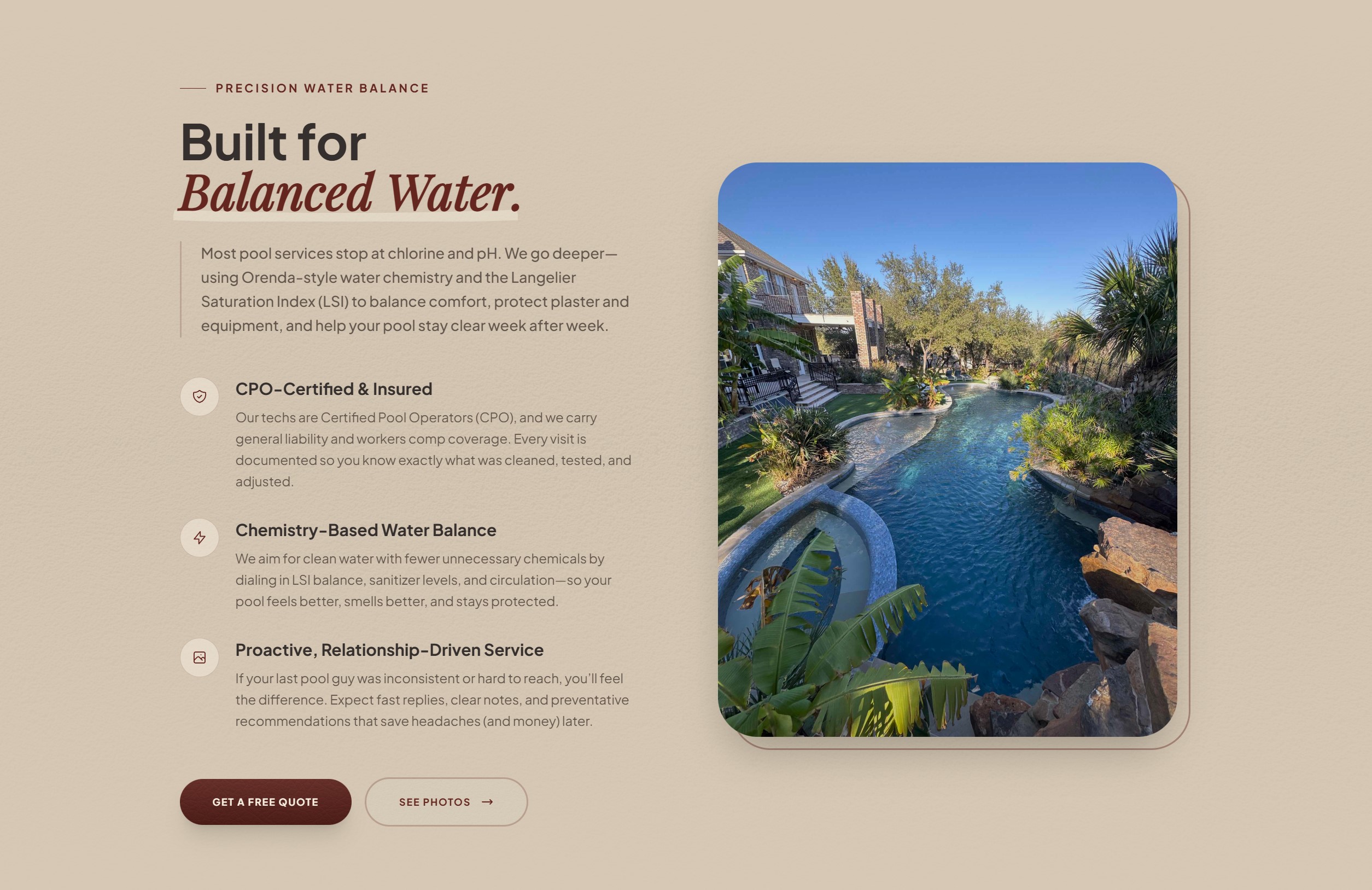Ranch Water Pools Co site preview 1